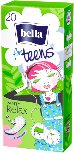 Прокладки ежедн. Белла Панти for Teens №20 Relax (зеленые) Производитель: Польша